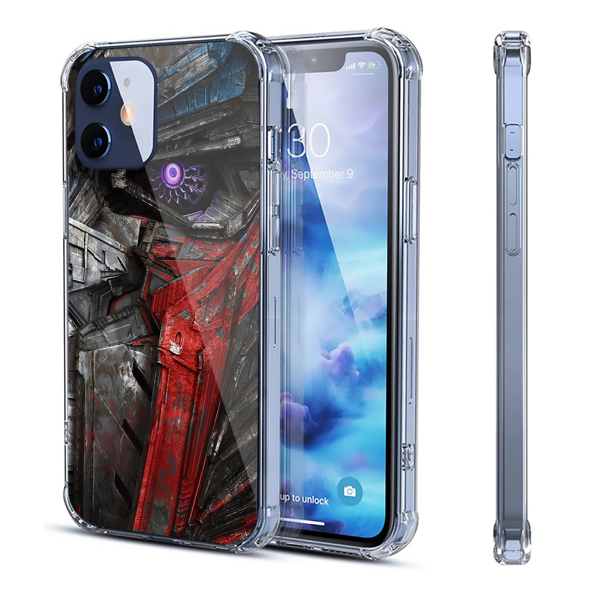 （画像用） Transformers トランスフォーマー 【iPhone 12シリーズ対応】透明スマホケース（クリアソフトケース）